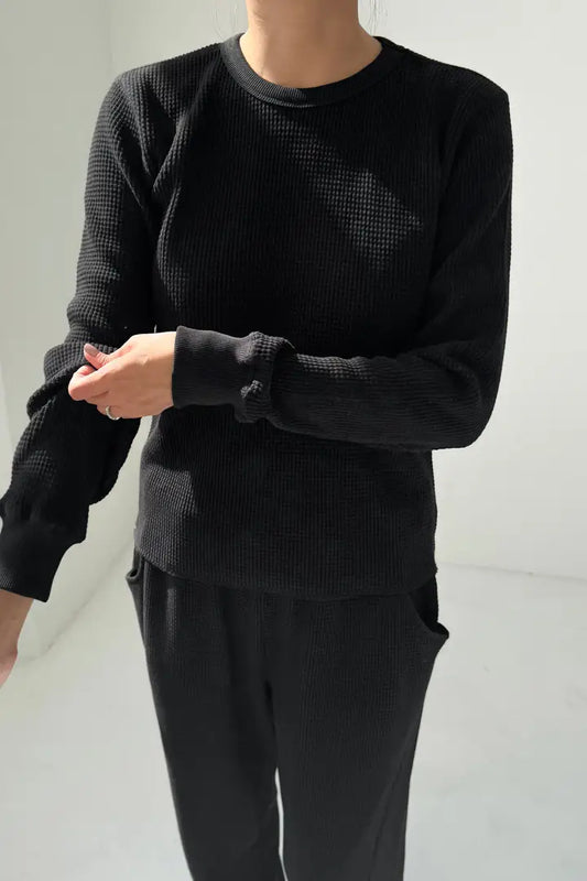 Le Bon Shoppe - Waffle Core Sweatshirt - La Lovely Vintage 
