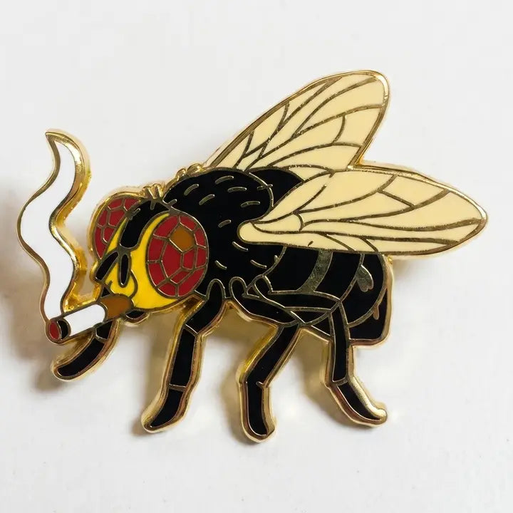 Strike Gently - Enamel Pin - La Lovely Vintage 