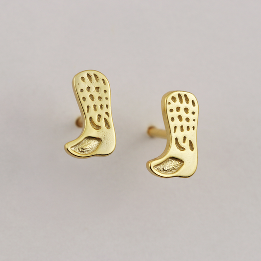 La Lovely - Cowboy Boot Stud Earrings - La Lovely Vintage 