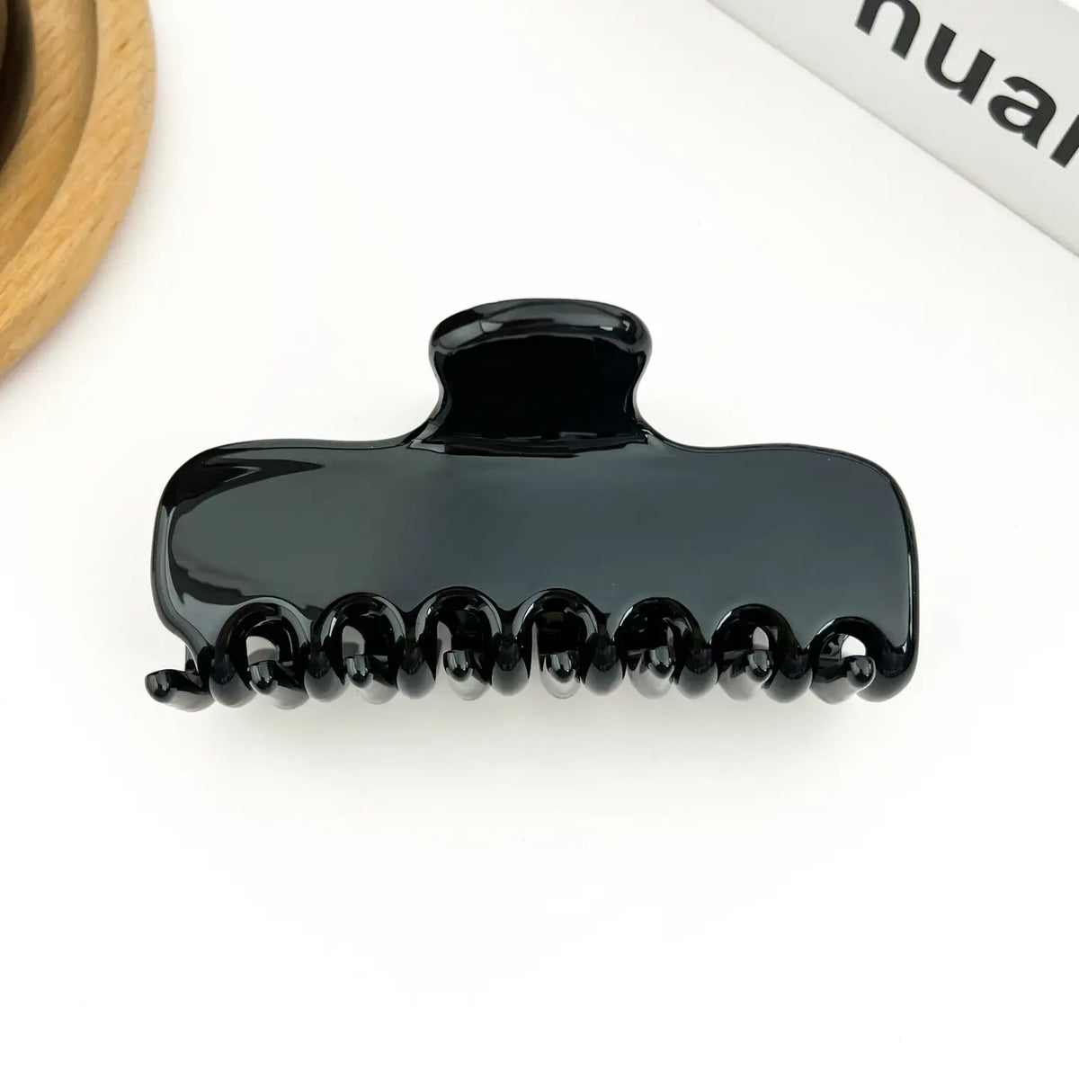 Solid Color Narrow Rectangular Claw Clip