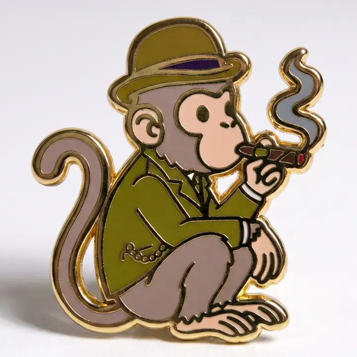 Strike Gently - Enamel Pin - La Lovely Vintage 