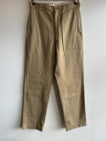 Vintage 1960/1970’s Khaki Military Trousers - La Lovely Vintage 