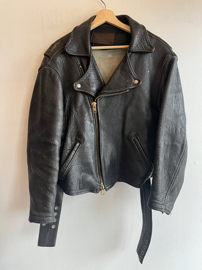 Vintage 1980/90’s Battle River Leather Motorcycle Jacket - La Lovely Vintage 