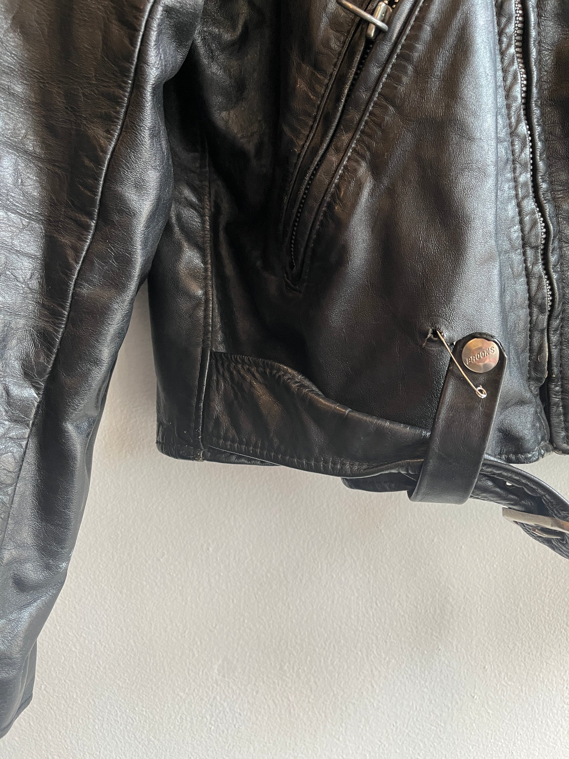 Vintage 1970’s Brooks Leather Motorcycle Jacket - La Lovely Vintage 