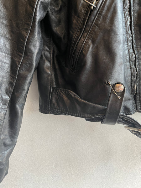 Vintage 1970’s Brooks Leather Motorcycle Jacket