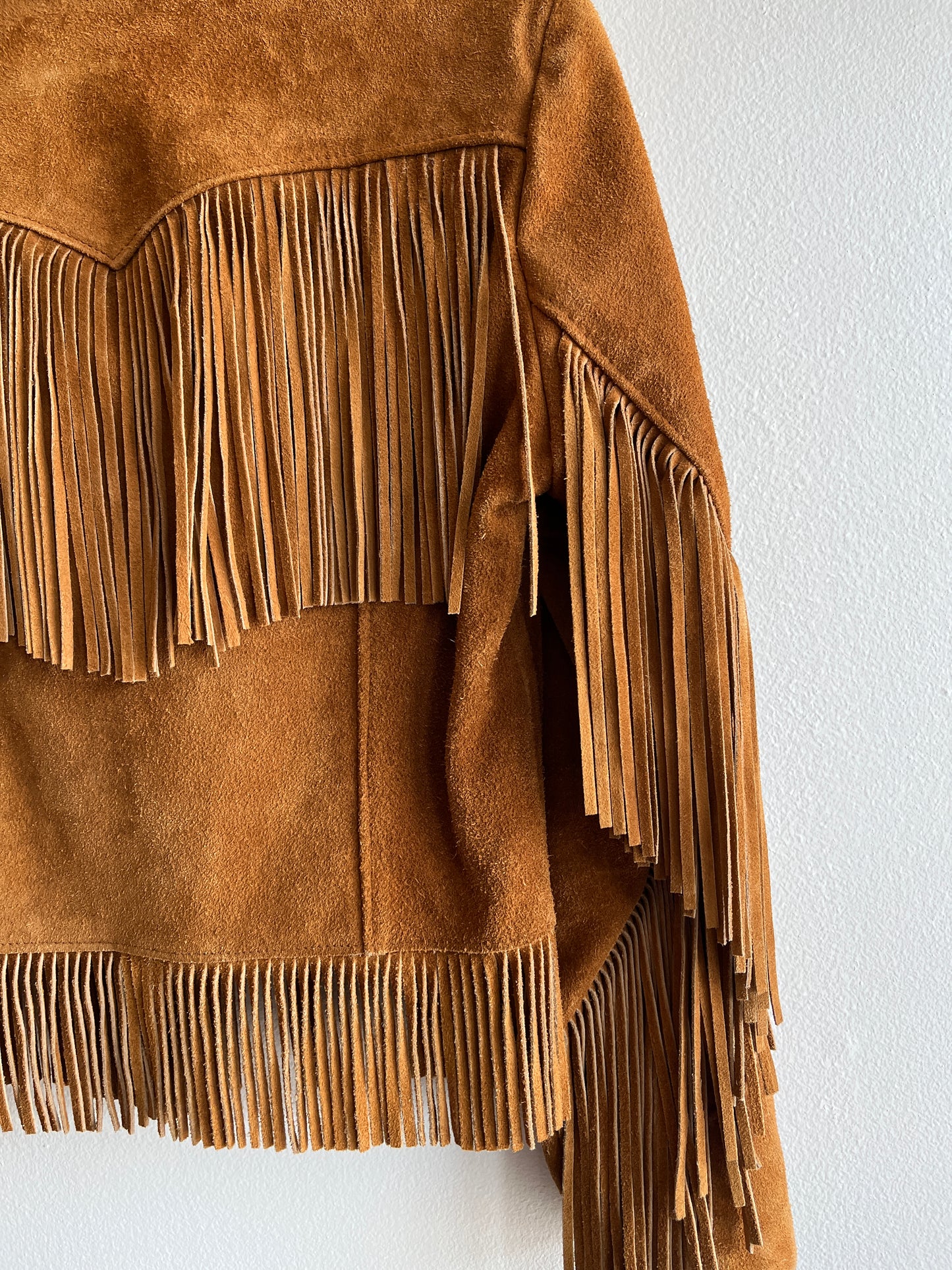 Vintage 1970’s Schott Western Fringe Suede Jacket - La Lovely Vintage 
