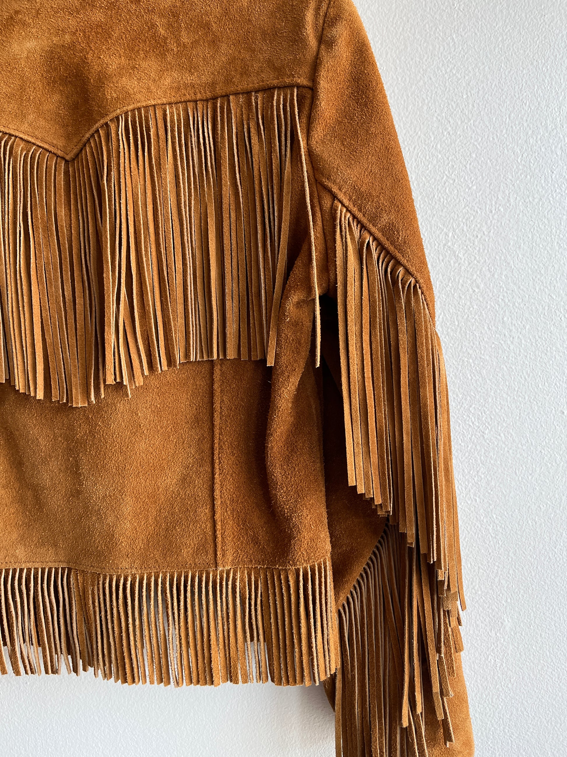 Vintage 1970’s Schott Western Fringe Suede Jacket - La Lovely Vintage 