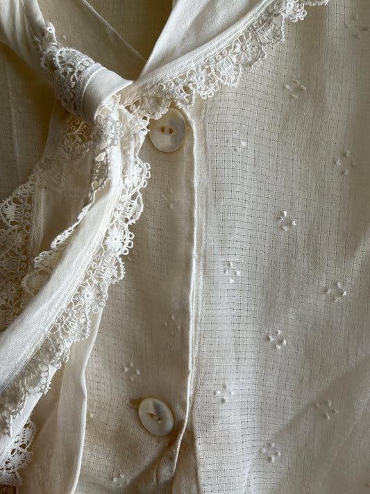 Vintage Edwardian White Blouse - La Lovely Vintage 