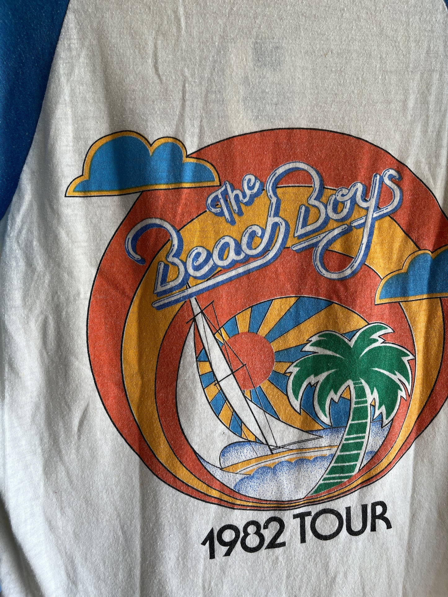 Vintage 1982 Beach Boys Tour Baseball T-Shirt - La Lovely Vintage 