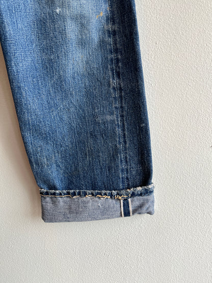 Vintage 1960's Levi's "Big E" 505 Selvedge Denim Jeans - La Lovely Vintage 