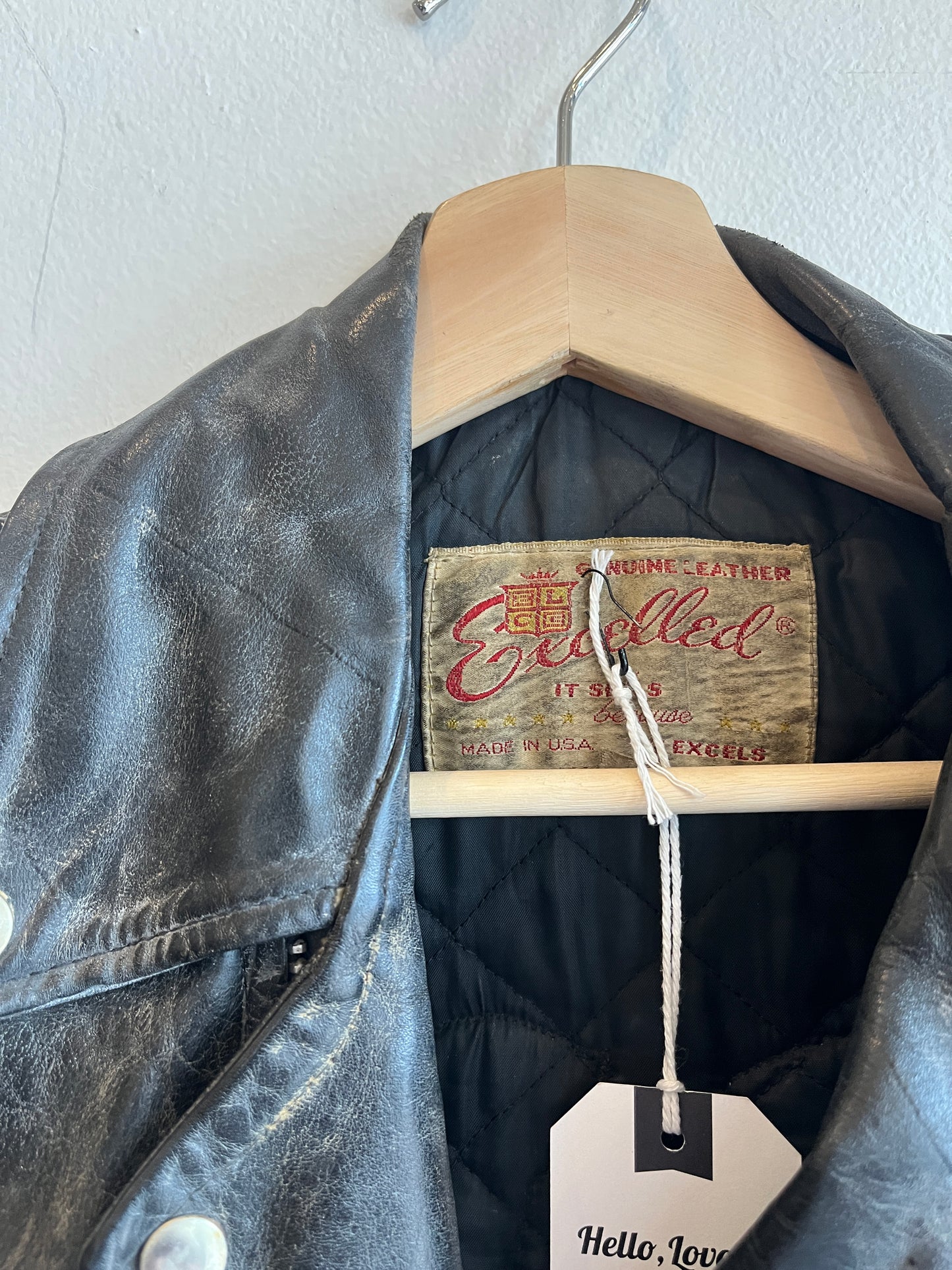 Vintage 1960’s Excelled Leather Motorcycle Jacket - La Lovely Vintage 