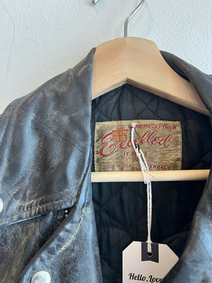 Vintage 1960’s Excelled Leather Motorcycle Jacket - La Lovely Vintage 
