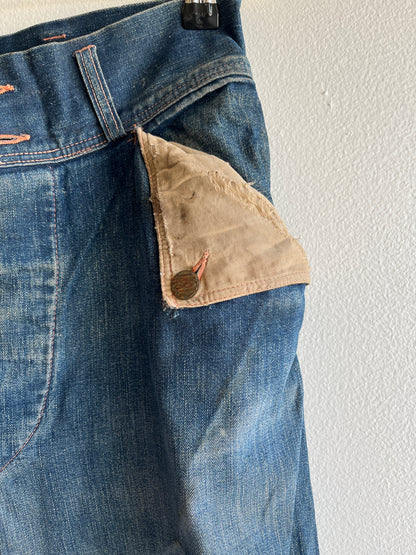 Vintage 1940’s Norfolk & Western Denim Work Jeans - La Lovely Vintage 