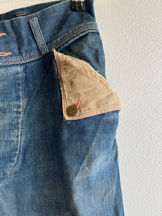 Vintage 1940’s Norfolk & Western Denim Work Jeans - La Lovely Vintage 