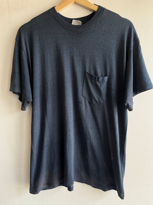 Vintage 1980’s Navy Pocket T-Shirt