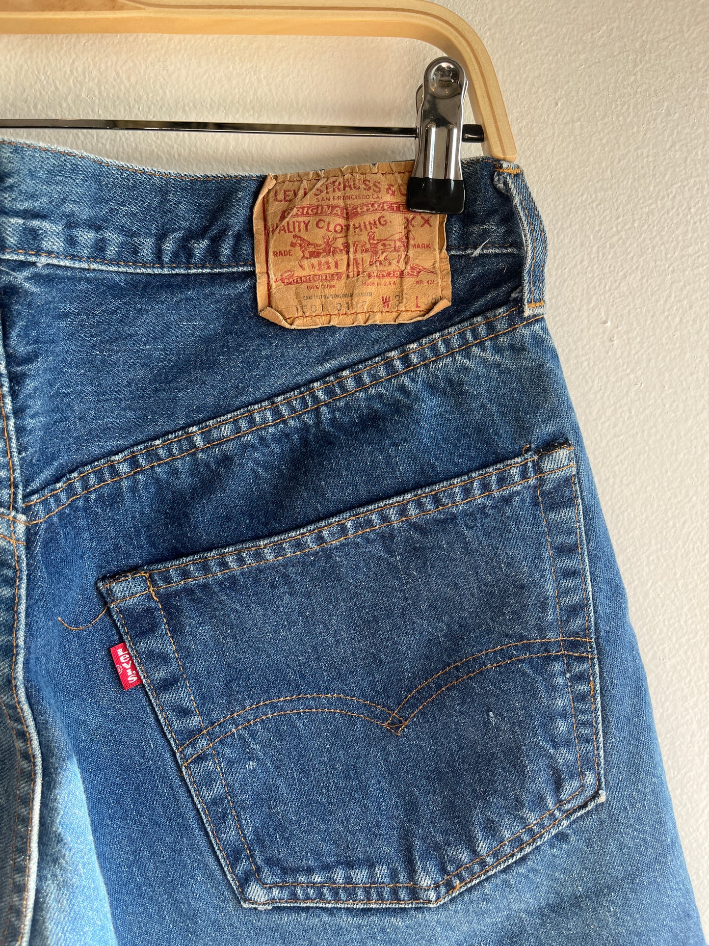 Vintage 1980’s Levi’s 501 Selvedge Denim Shorts - La Lovely Vintage 