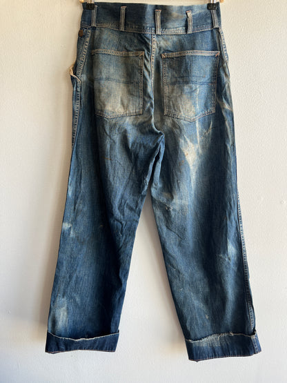 Vintage 1940’s Norfolk & Western Denim Work Jeans - La Lovely Vintage 