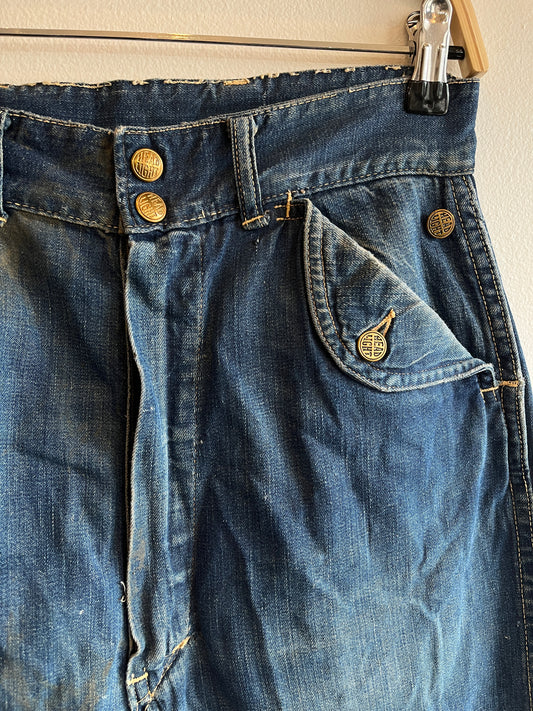 Vintage 1950’s Headlight “Headies” Denim Jeans - La Lovely Vintage 