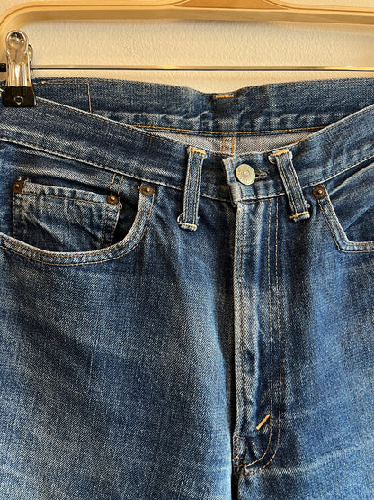 Vintage 1960's Levi's "Big E" 505 Selvedge Denim Jeans - La Lovely Vintage 