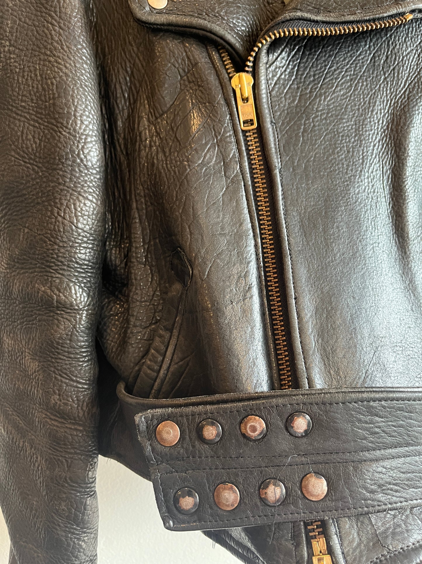 Vintage 1980/90’s Battle River Leather Motorcycle Jacket - La Lovely Vintage 