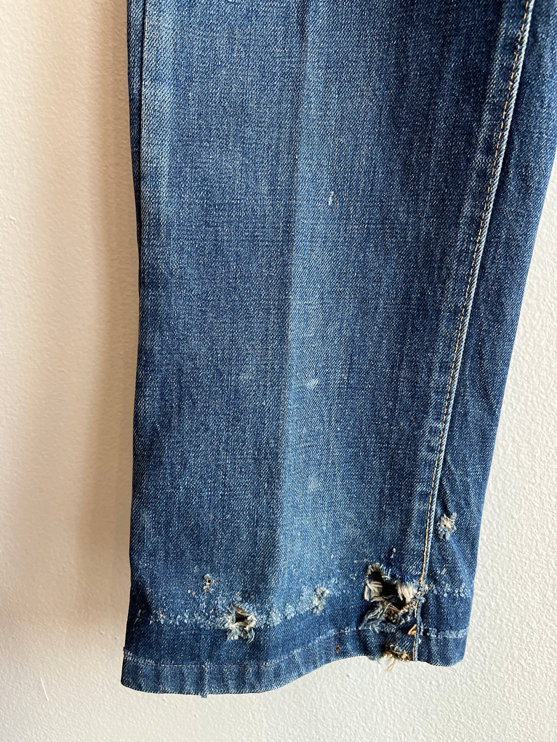 Vintage 1950's Levi's "Big E" Hidden Rivets Redlines Selvedge Denim Jeans - La Lovely Vintage 