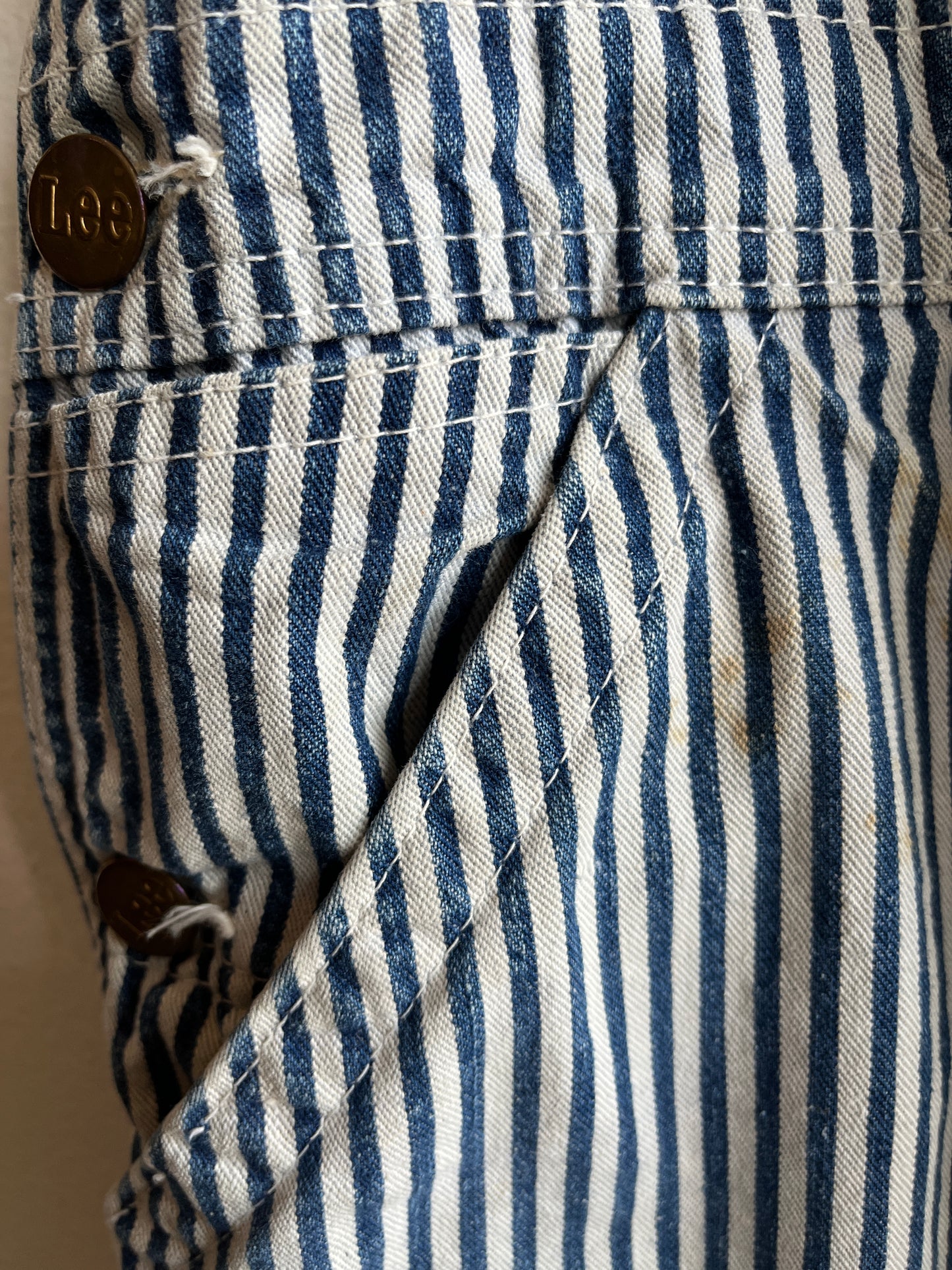 Vintage 1960’s Hickory Stripe Lee Overalls - La Lovely Vintage 