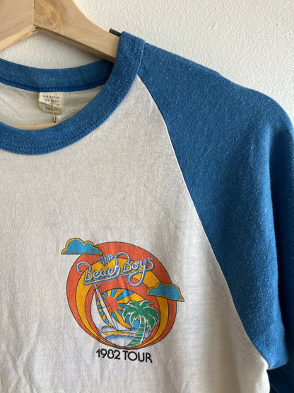 Vintage 1982 Beach Boys Tour Baseball T-Shirt - La Lovely Vintage 