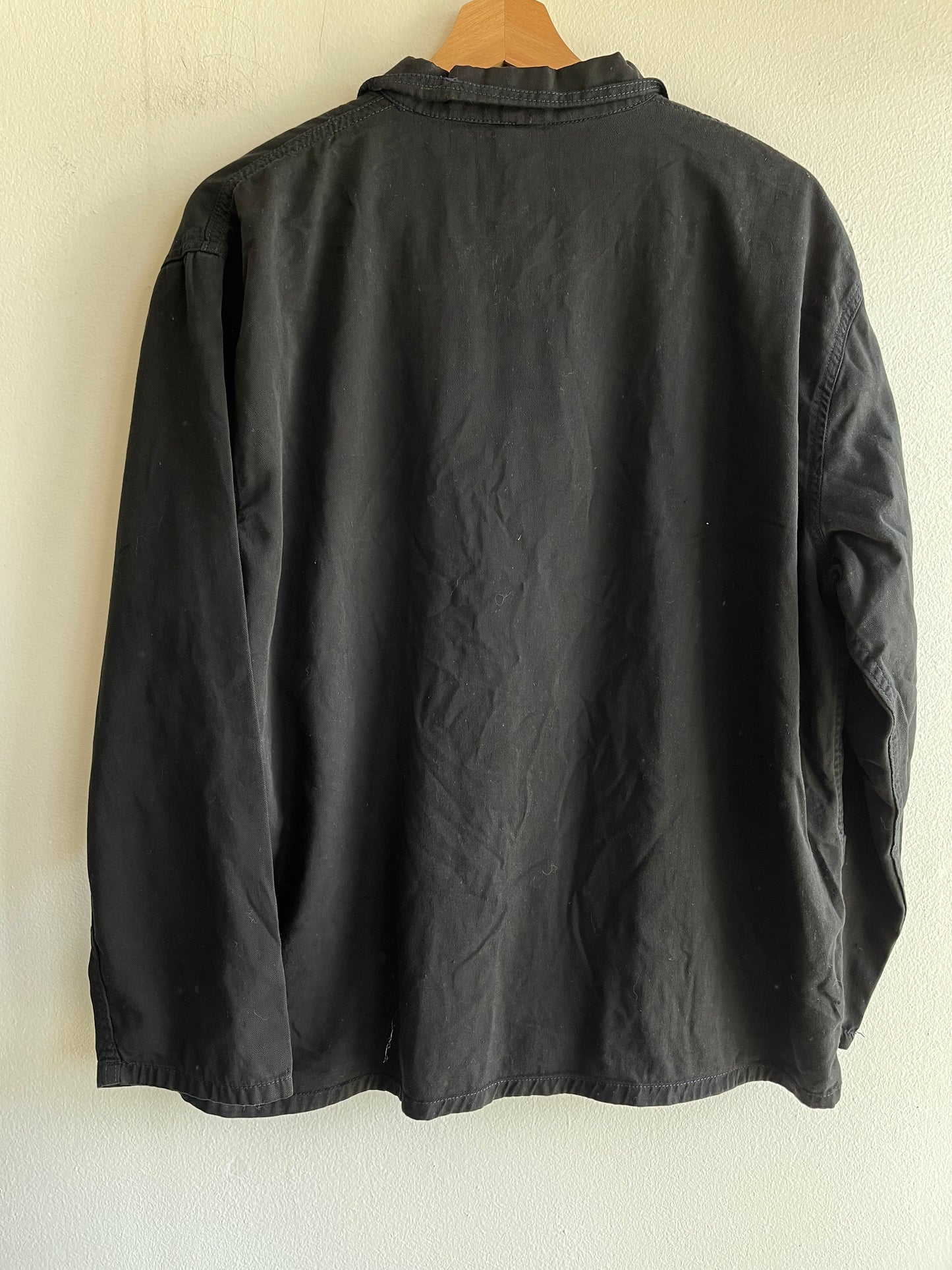 Vintage 1970’s French Black Chore Coat - La Lovely Vintage 
