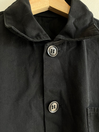 Vintage 1970’s French Black Chore Coat - La Lovely Vintage 