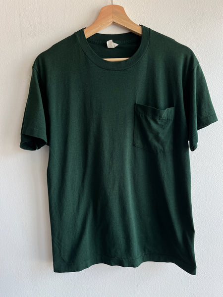 Vintage 1970/80’s Forest Green Pocket T-Shirt