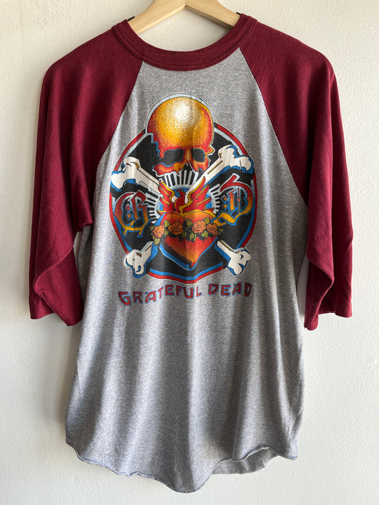 Vintage 1980’s Grateful Dead 3/4 Sleeve T-Shirt
