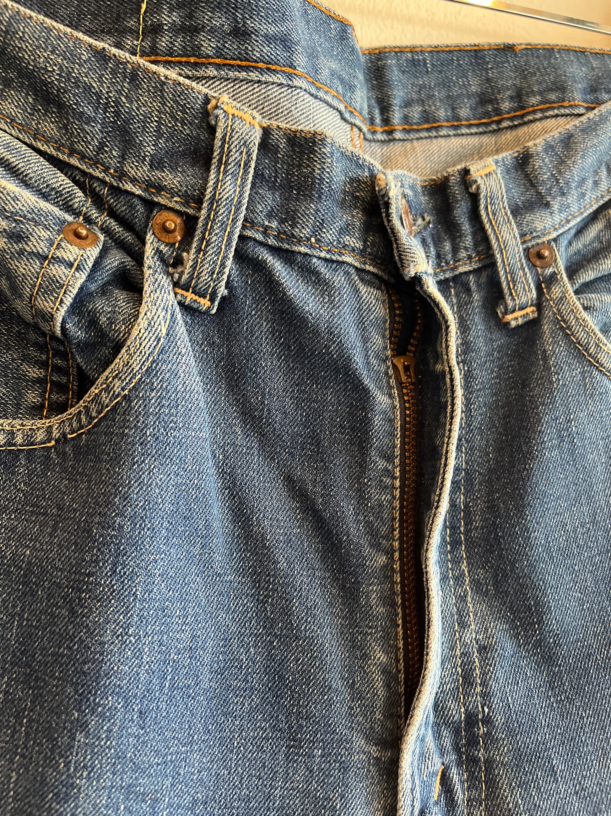 Vintage 1960's Levi's "Big E" 505 Selvedge Denim Jeans - La Lovely Vintage 