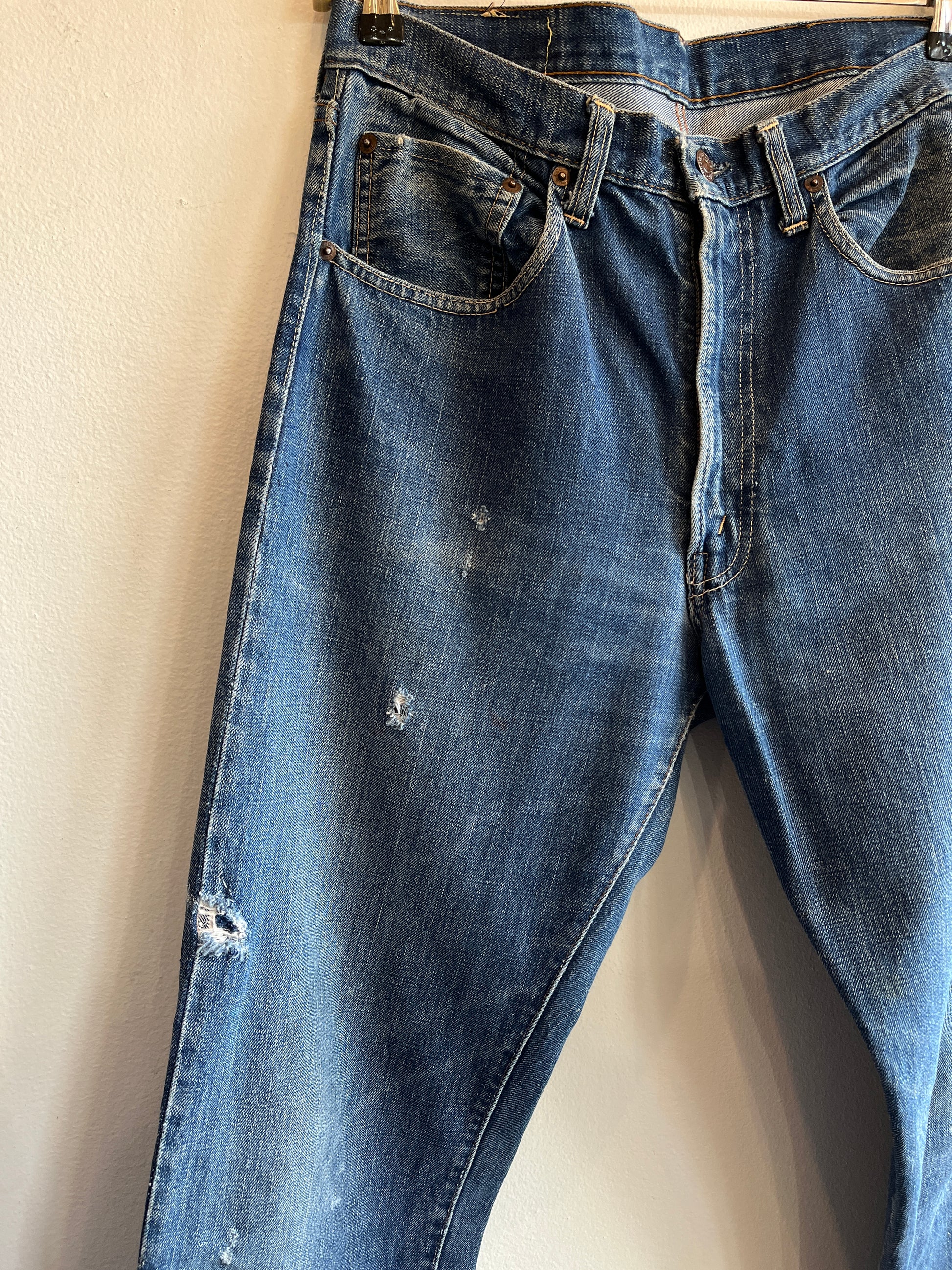 Vintage 1960's Levi's "Big E" 505 Selvedge Denim Jeans - La Lovely Vintage 