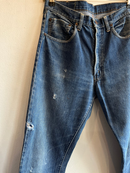 Vintage 1960's Levi's "Big E" 505 Selvedge Denim Jeans - La Lovely Vintage 