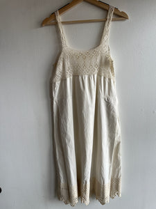 Vintage Linen and Crochet Dress