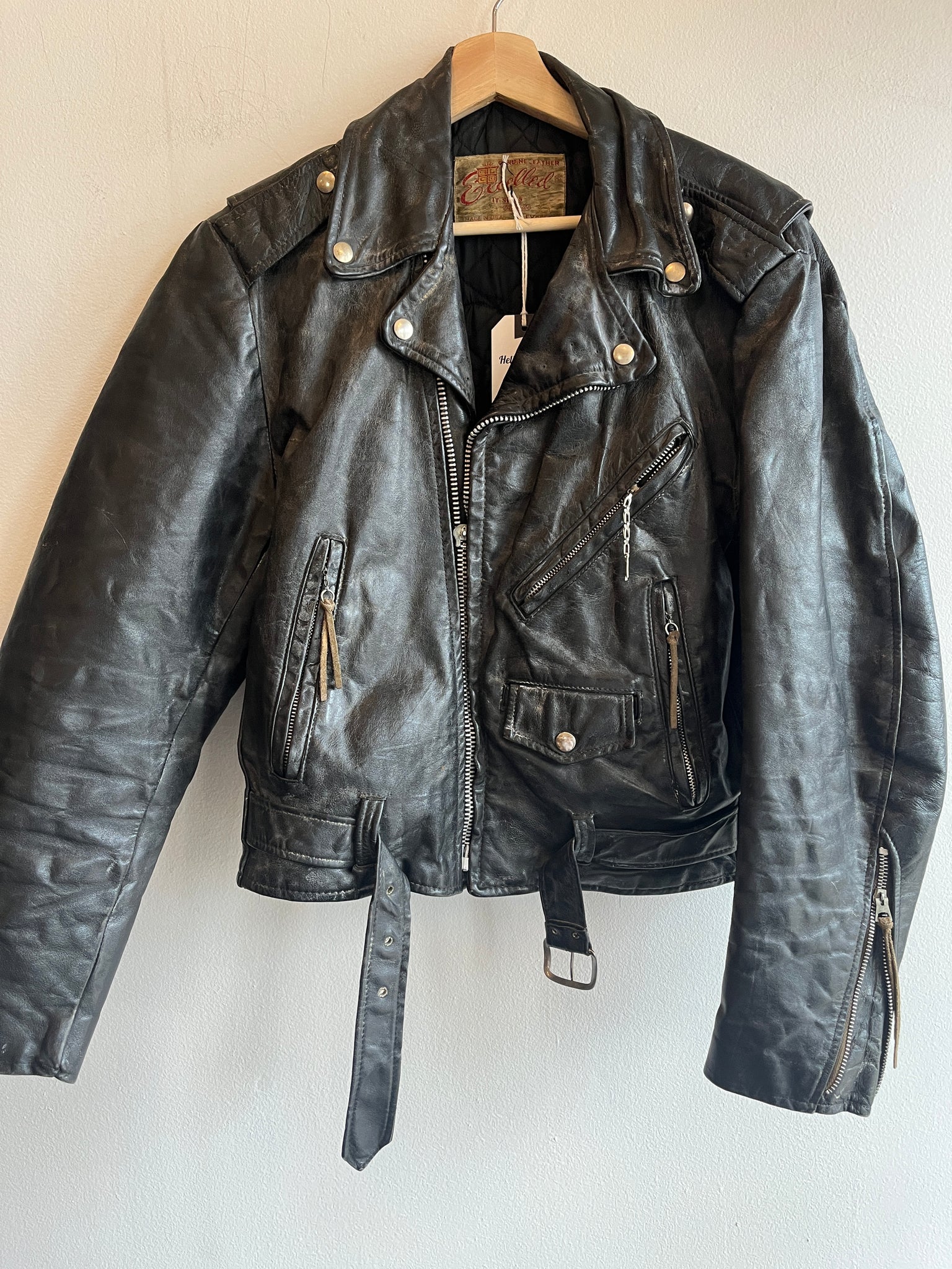 Vintage 1960’s Excelled Leather Motorcycle Jacket
