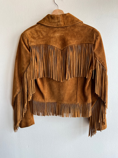 Vintage 1970’s Schott Western Fringe Suede Jacket - La Lovely Vintage 