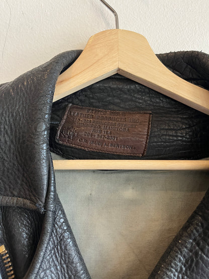 Vintage 1970’s Brooks Leather Motorcycle Jacket - La Lovely Vintage 