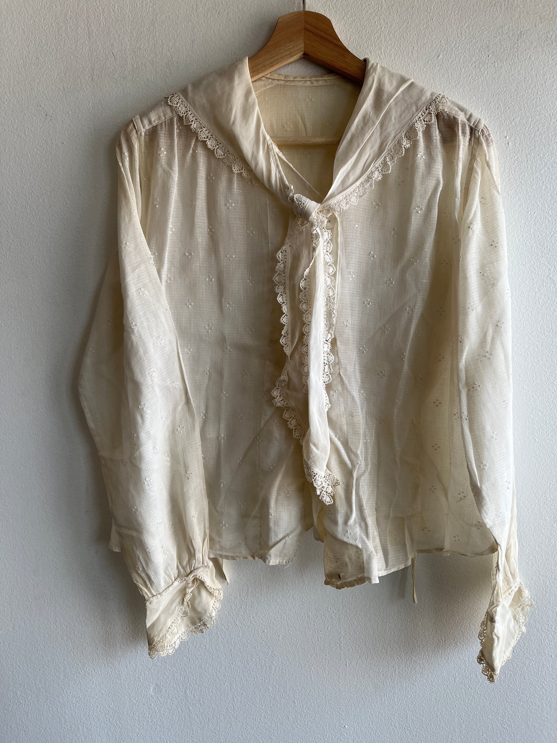 Vintage Edwardian White Blouse - La Lovely Vintage 
