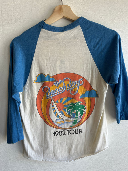 Vintage 1982 Beach Boys Tour Baseball T-Shirt