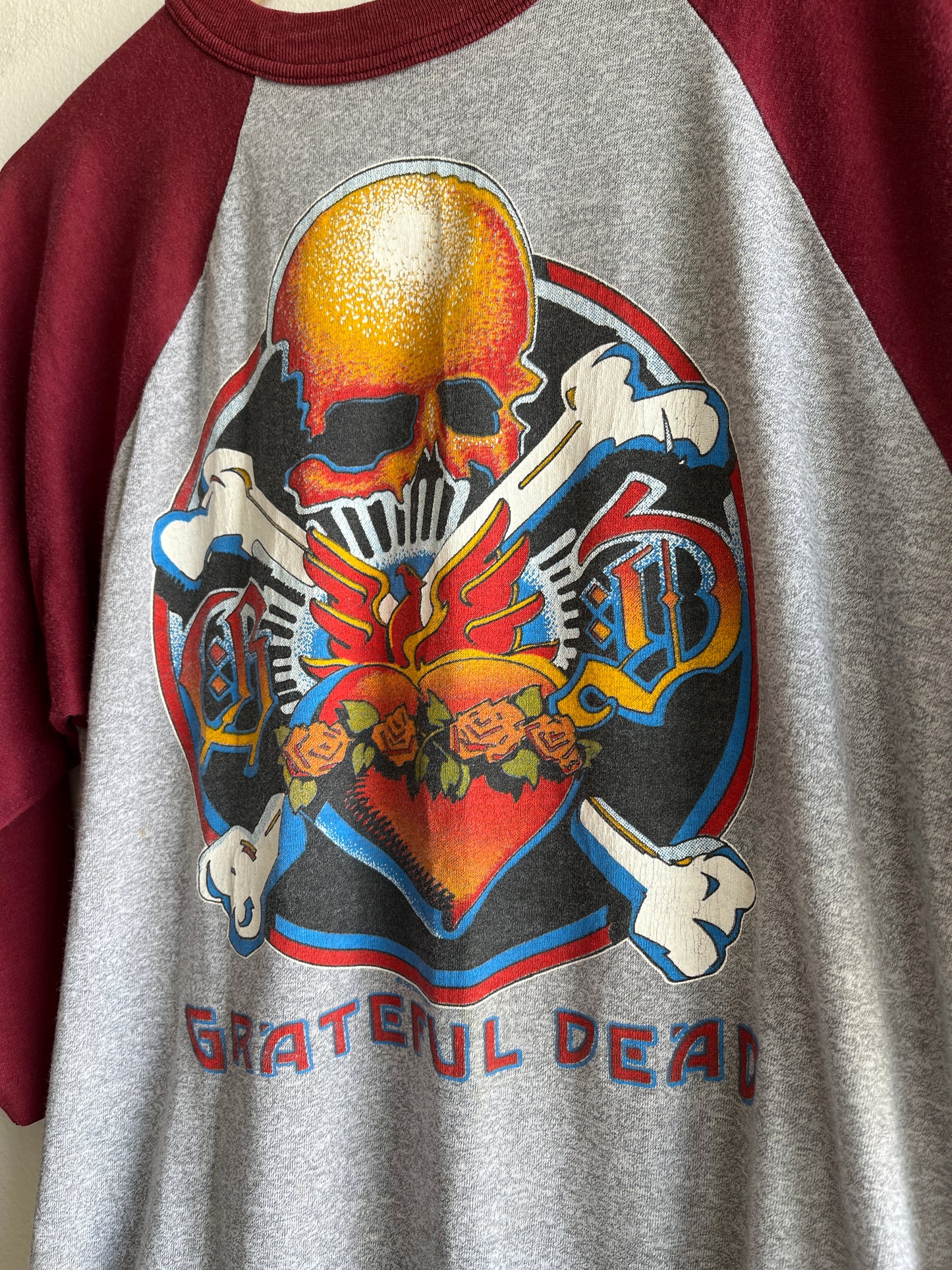 Vintage 1980’s Grateful Dead 3/4 Sleeve T-Shirt
