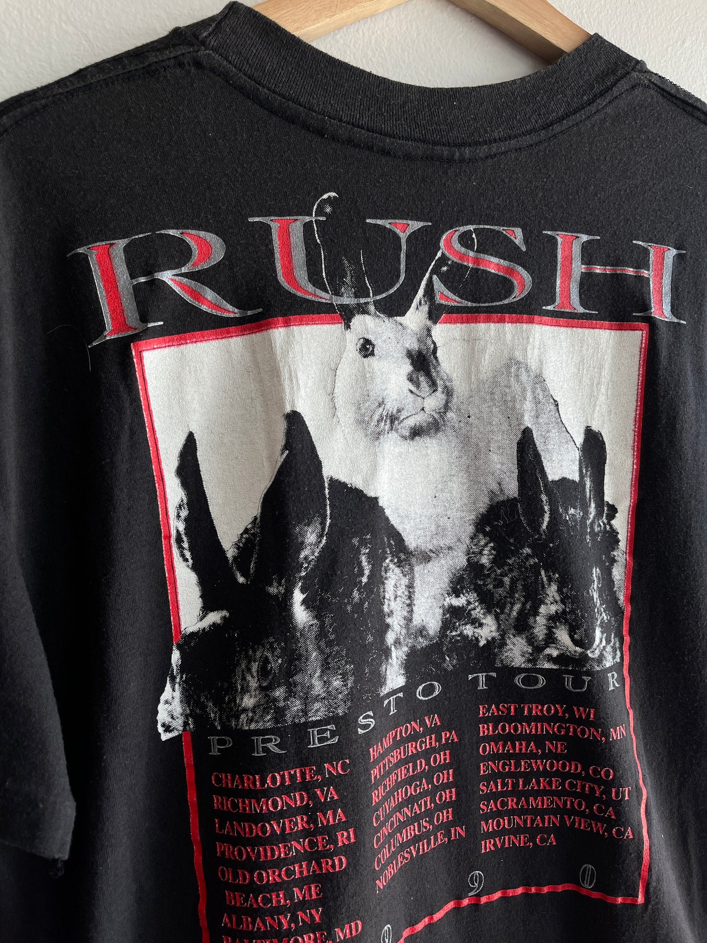 Vintage 1990 Rush Tour T-Shirt