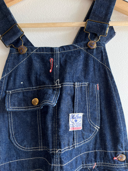 Vintage 1940/50’s Blue Gem Lowback Denim Overalls - La Lovely Vintage 