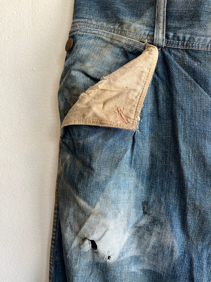 Vintage 1940’s Norfolk & Western Denim Work Jeans - La Lovely Vintage 