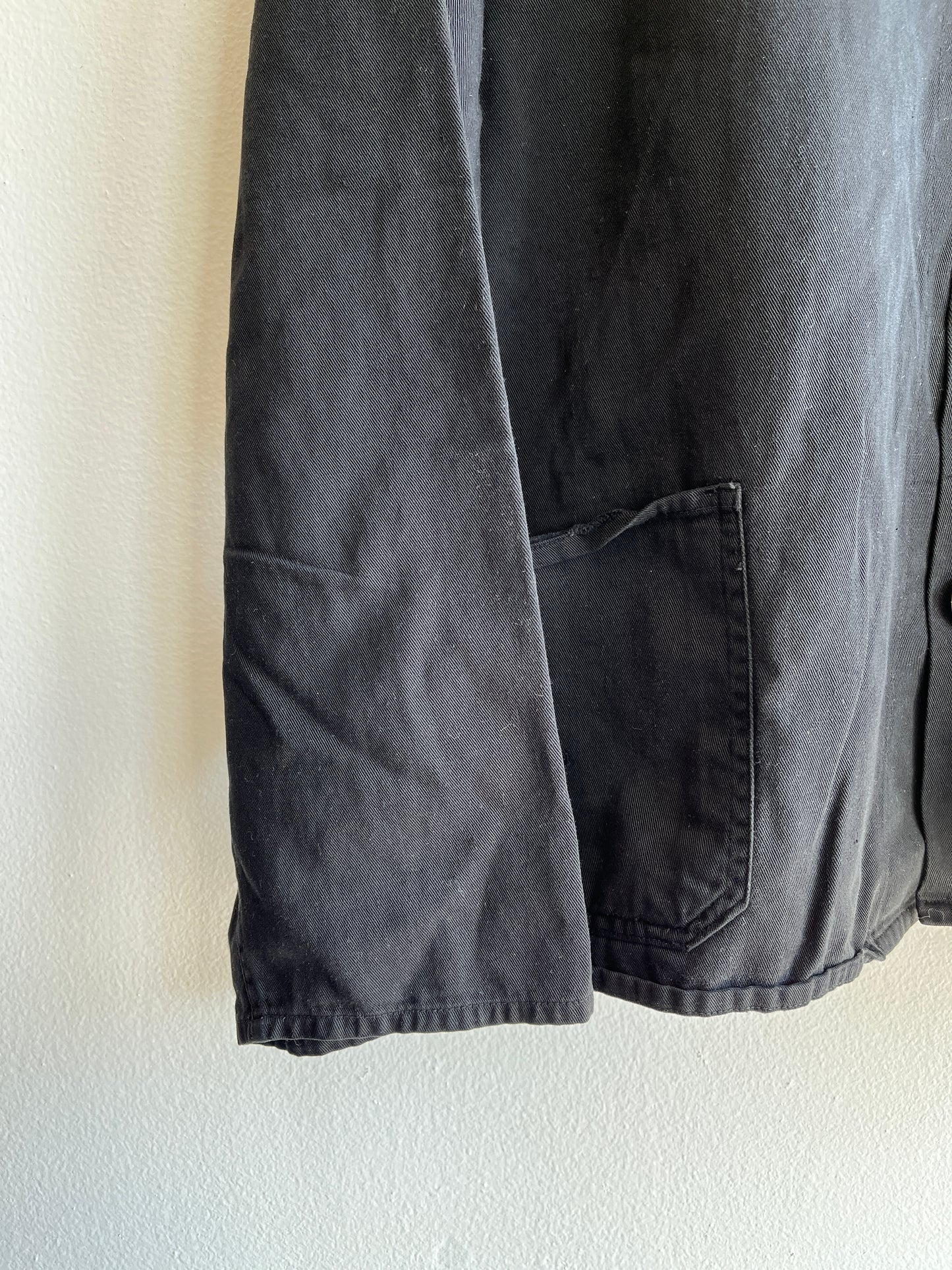 Vintage 1970’s French Black Chore Coat - La Lovely Vintage 