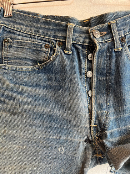 Vintage 1960’s Levi’s “Big E” 501 Selvedge Denim Shorts