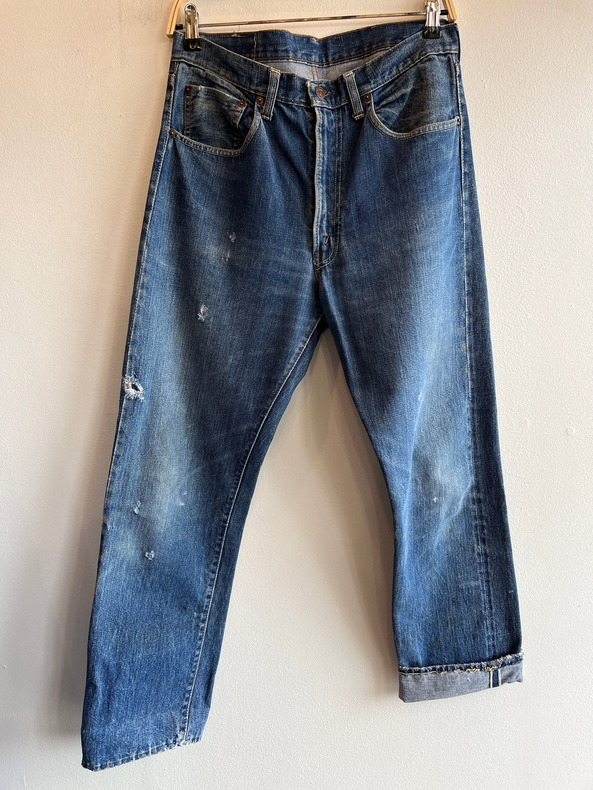 Vintage 1960's Levi's "Big E" 505 Selvedge Denim Jeans - La Lovely Vintage 