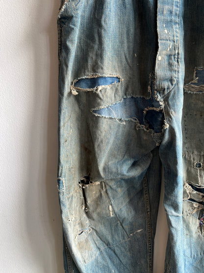 Vintage 1940’s Workmaster Selvedge Denim Overalls - La Lovely Vintage 
