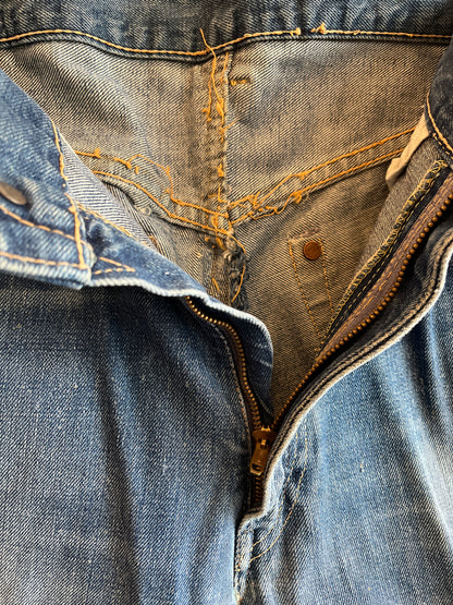 Vintage 1950's Levi's "Big E" Hidden Rivets Redlines Selvedge Denim Jeans - La Lovely Vintage 
