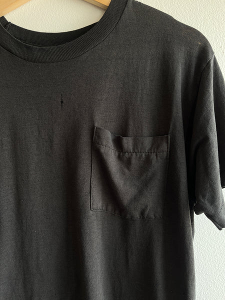 Vintage 1980’s Black Pocket T-Shirt